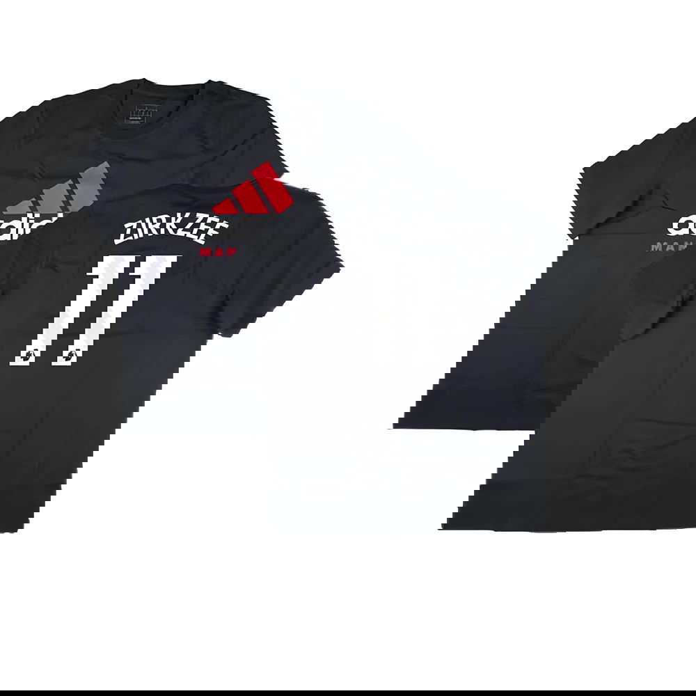 2024-2025 Man Utd Seasonal Graphic Tee (Night Grey) (Zirkzee 11)