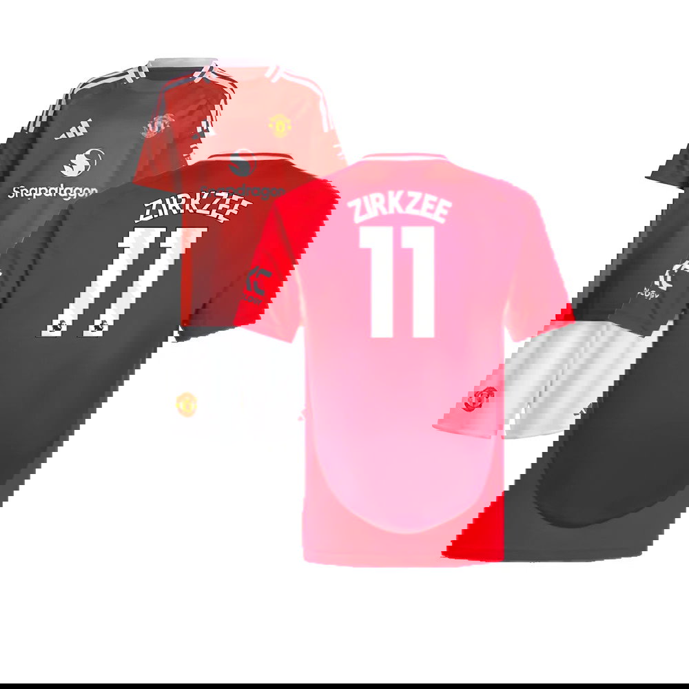 2024-2025 Man Utd Home Mini Kit (Zirkzee 11)