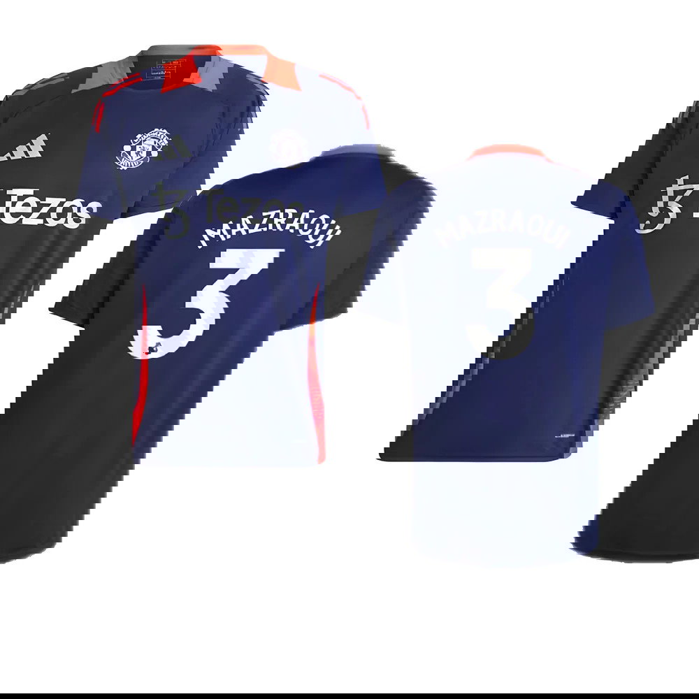 2024-2025 Man Utd Training Jersey (Night Indigo) (Mazraoui 3)