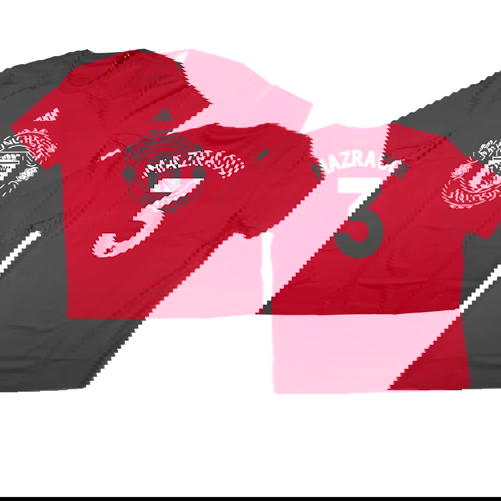 2024-2025 Man Utd DNA Graphic Tee (Red) (Mazraoui 3)