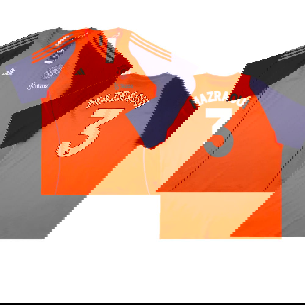 2024-2025 Man Utd Training Tee (Red) (Mazraoui 3)