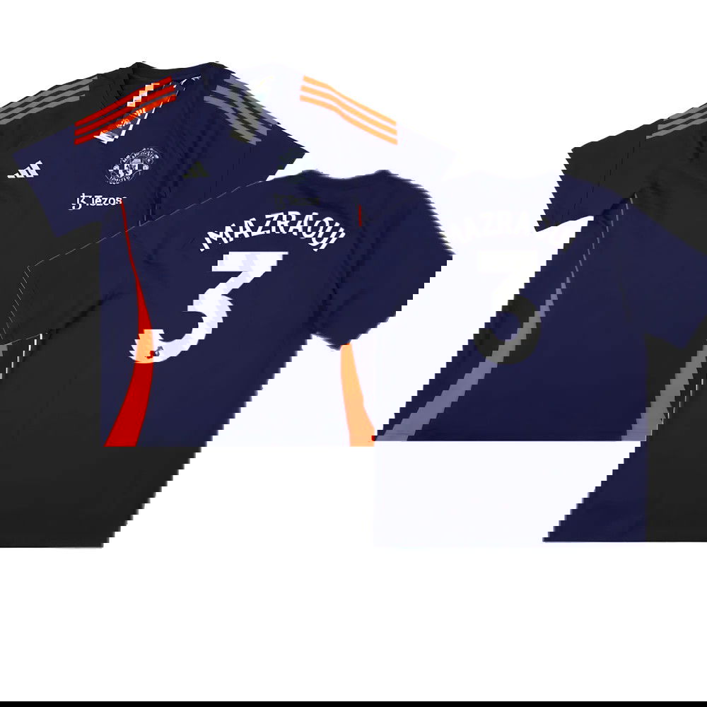 2024-2025 Man Utd Training Tee (Night Indigo) (Mazraoui 3)