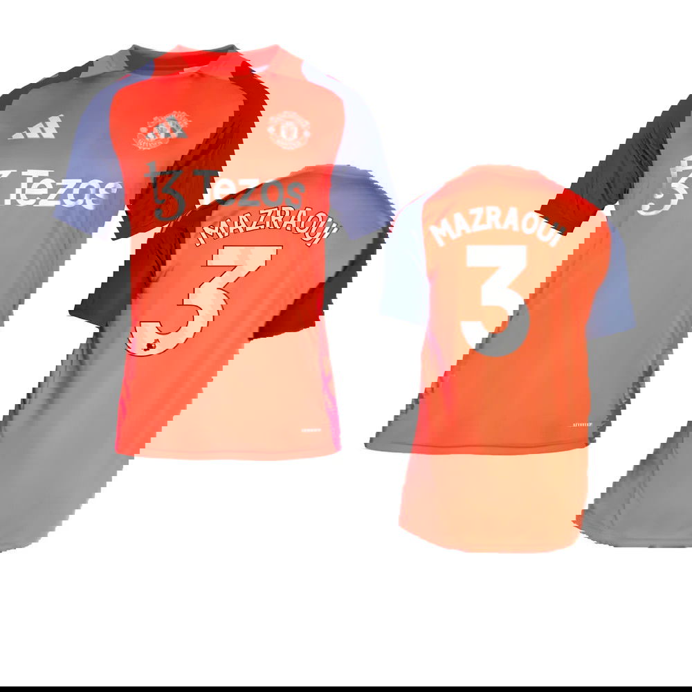 2024-2025 Man Utd Training Jersey (Red) (Mazraoui 3)