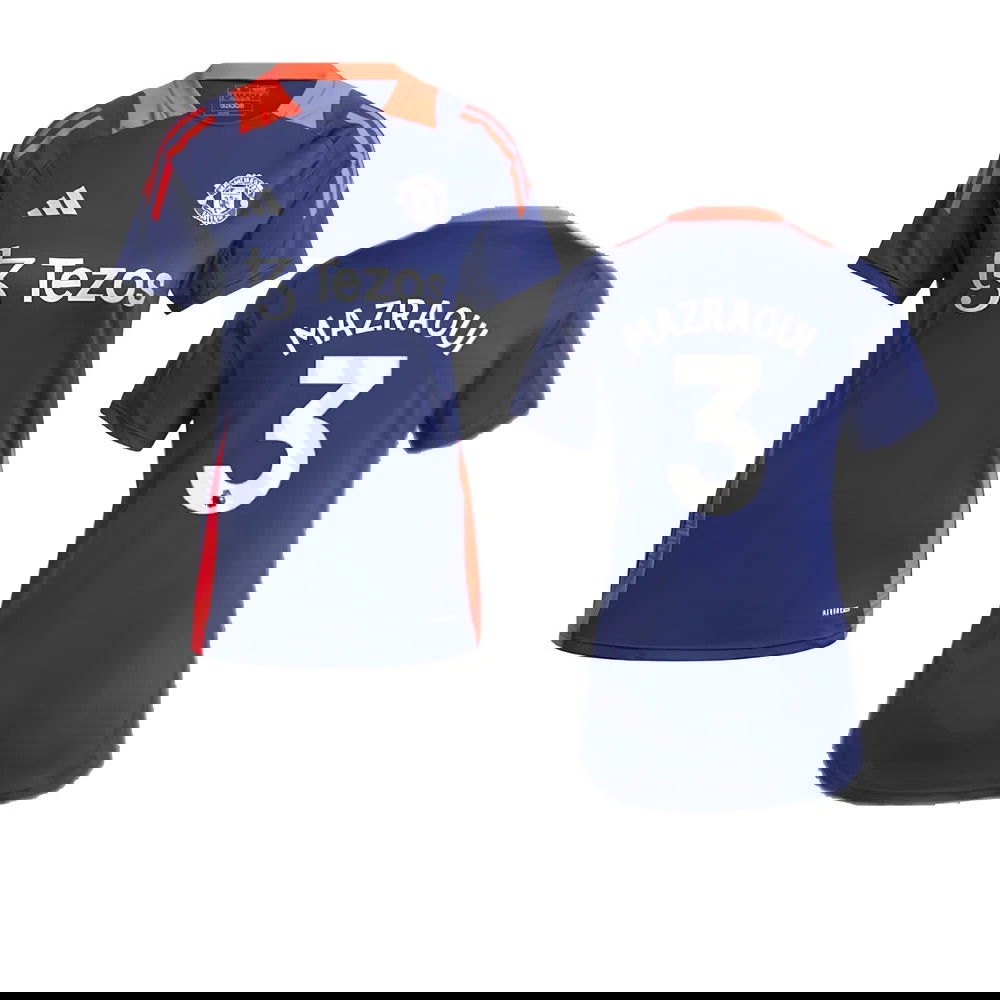 2024-2025 Man Utd Training Jersey (Night Indigo) - Womens (Mazraoui 3)