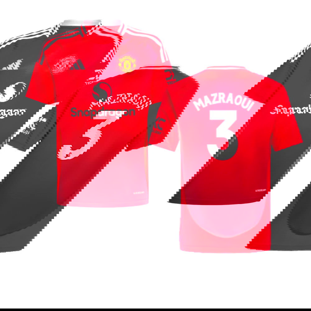 2024-2025 Man Utd Home Shirt (Kids) (Mazraoui 3)
