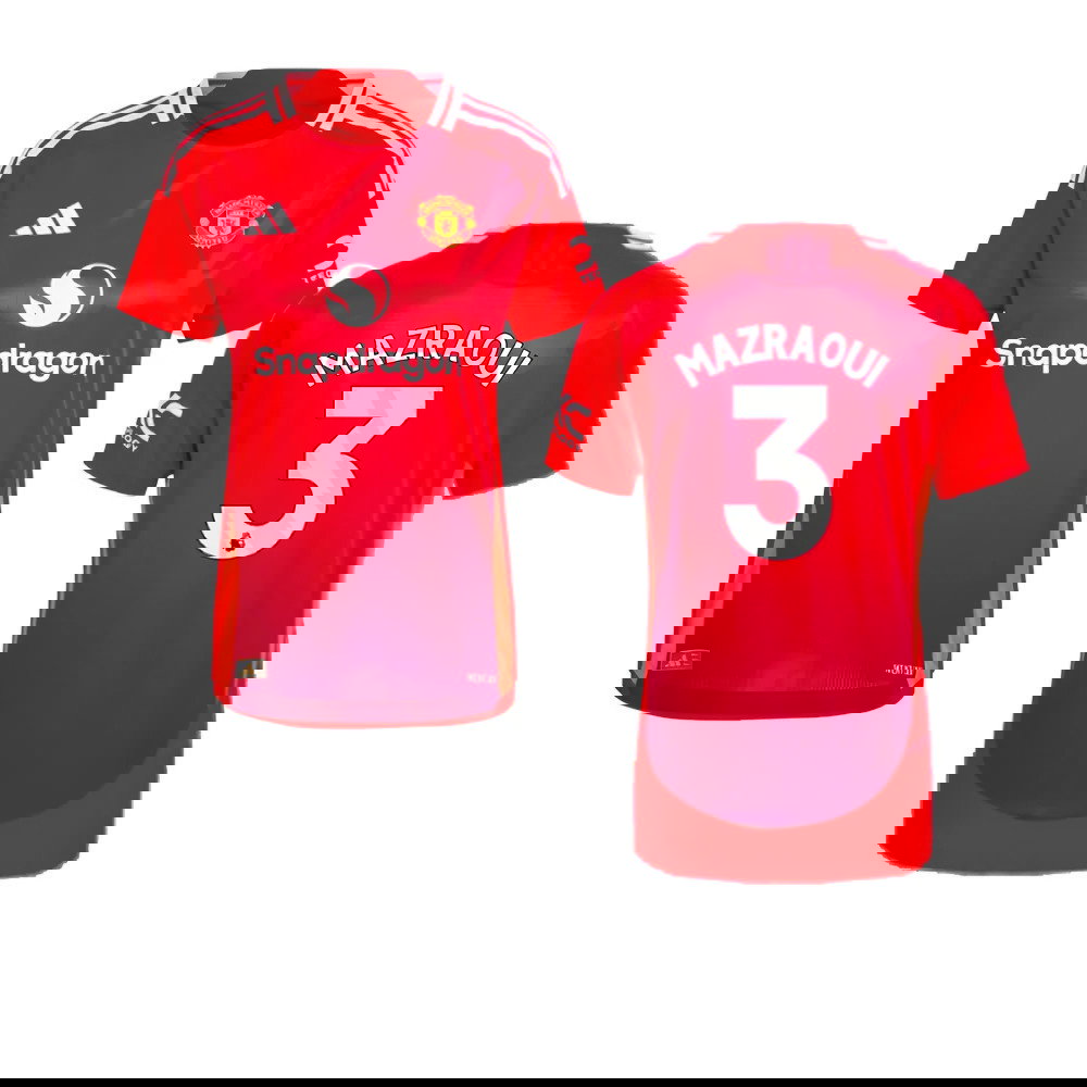 2024-2025 Man Utd Authentic Home Shirt (Womens) (Mazraoui 3)