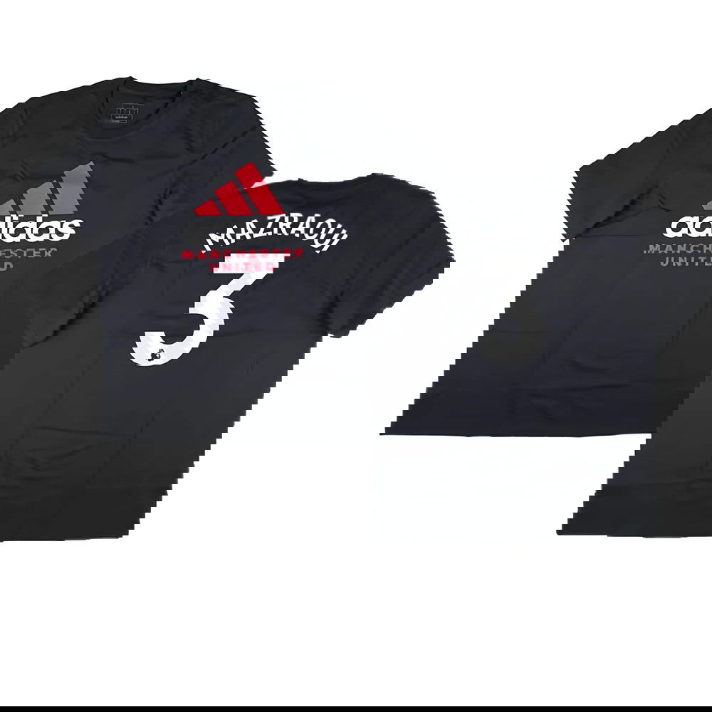 2024-2025 Man Utd Seasonal Graphic Tee (Night Grey) (Mazraoui 3)