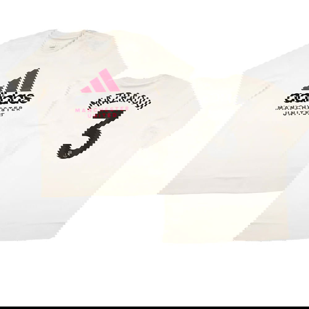 2024-2025 Man Utd SZN Graphic Tee (Cream White) (Mazraoui 3)
