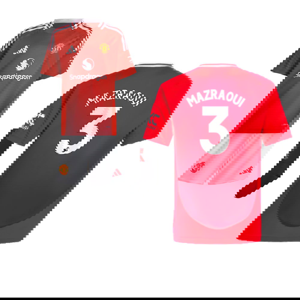 2024-2025 Man Utd Home Mini Kit (Mazraoui 3)