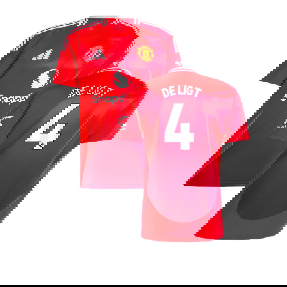 2024-2025 Man Utd Home Shirt (De Ligt 4)
