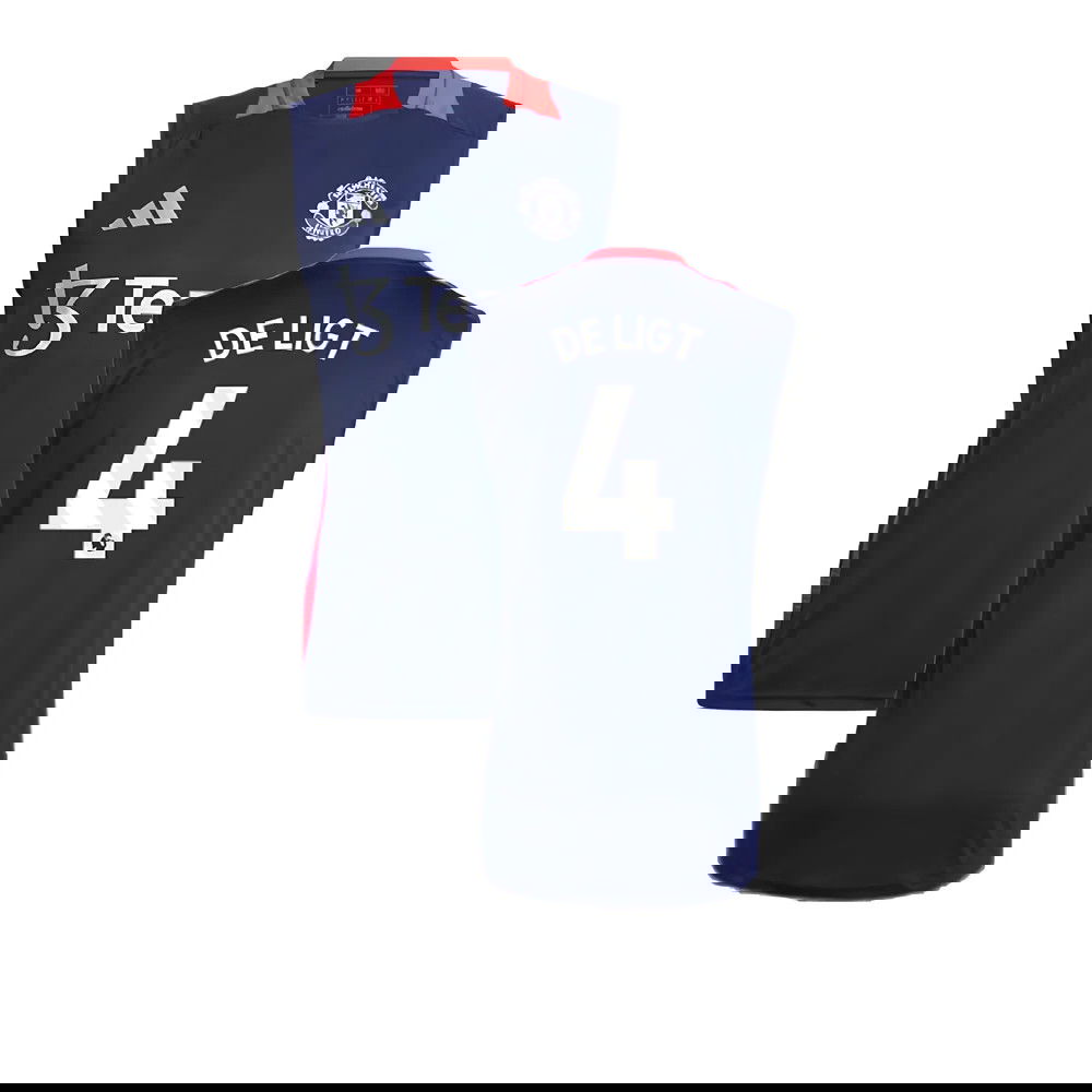 2024-2025 Man Utd Sleeveless Jersey (Night Indigo) (De Ligt 4)