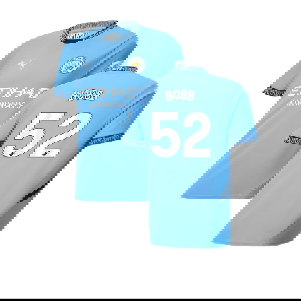 2024-2025 Man City Home Shirt (Bobb 52)