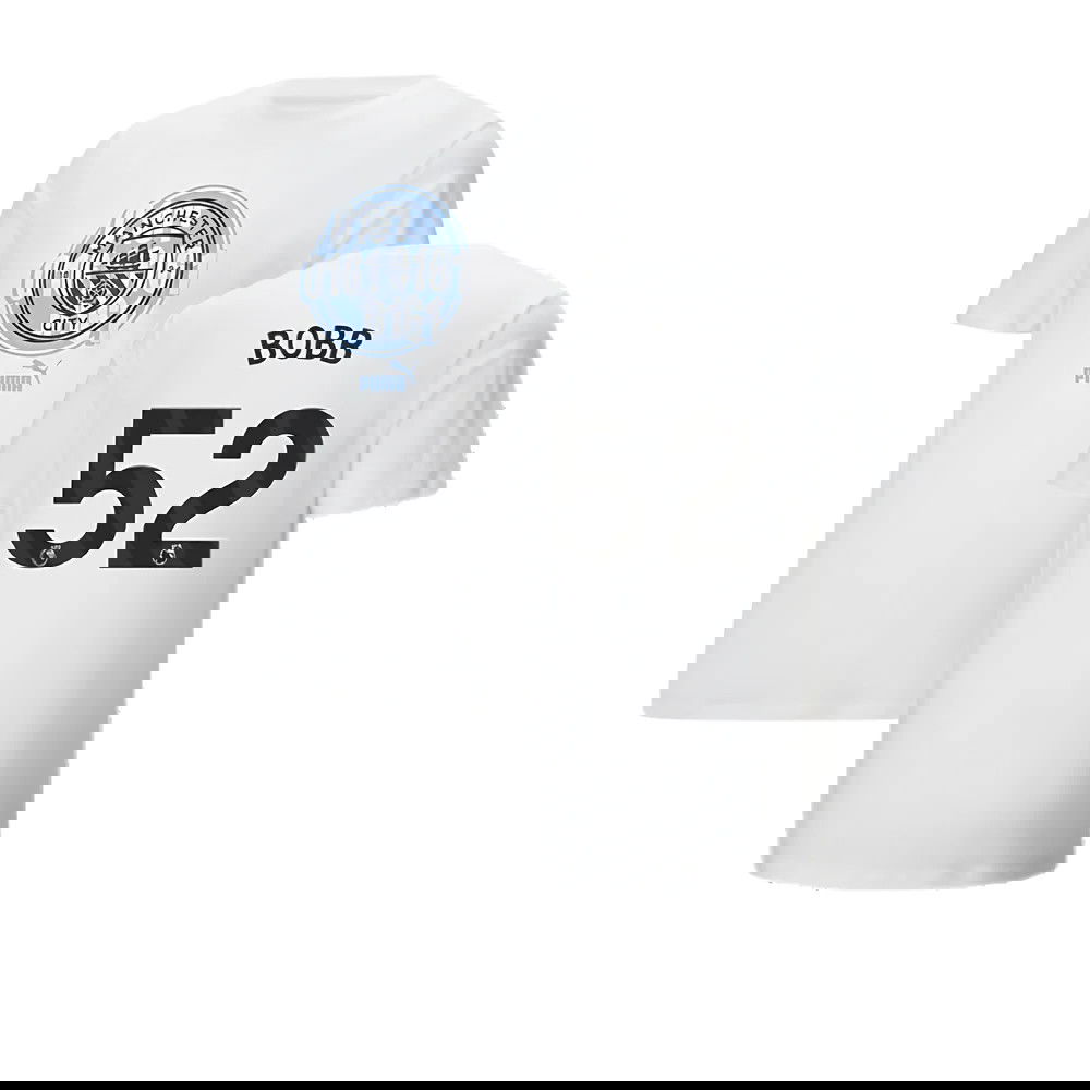 2024-2025 Man City ftblCulture Tee (White) (Bobb 52)