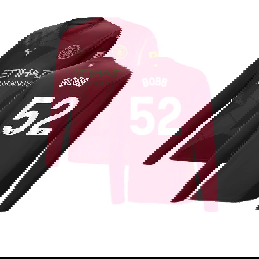 2024-2025 Man City Third Long Sleeve Shirt (Bobb 52)