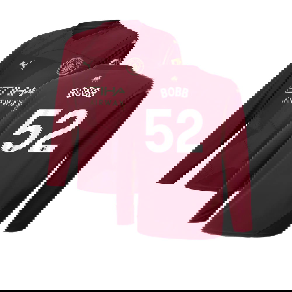 2024-2025 Man City Third Long Sleeve Shirt (Kids) (Bobb 52)