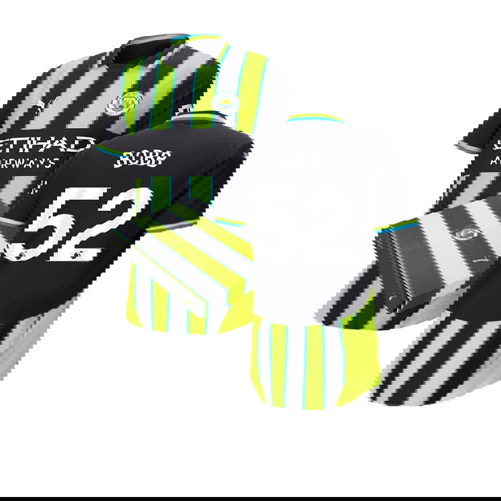 2024-2025 Man City Away Authentic Shirt w/packaging (Bobb 52)