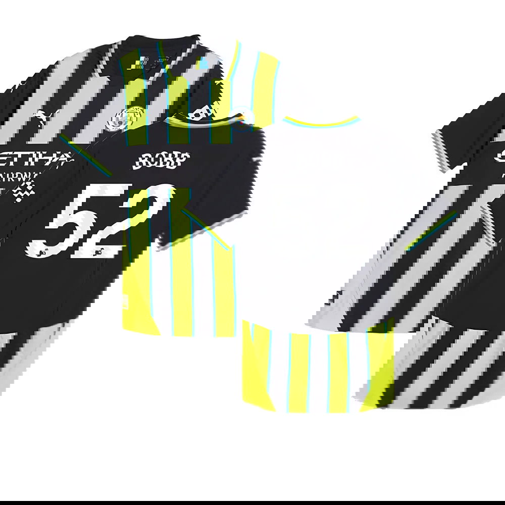 2024-2025 Man City Away Authentic Shirt (Bobb 52)