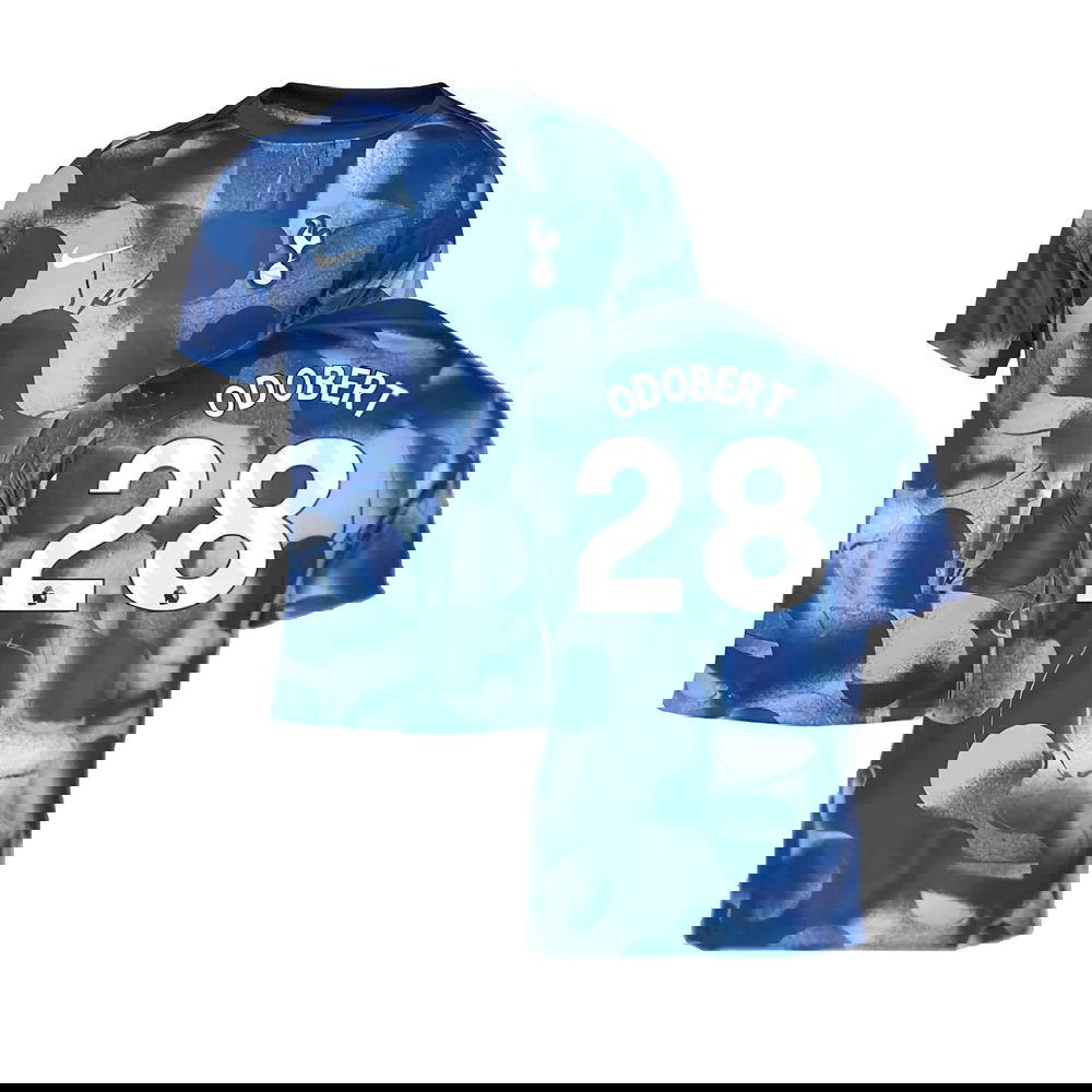 2024-2025 Tottenham Pre-Match Shirt (Binary Blue) (Odobert 28)