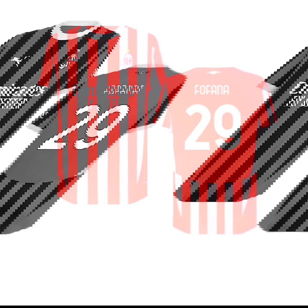 2024-2025 AC Milan Home Authentic Shirt (Fofana 29)