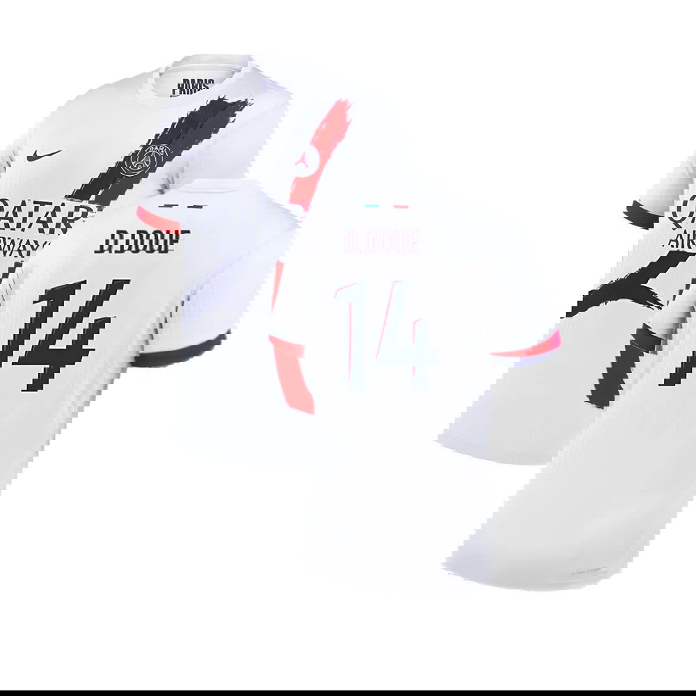 2024-2025 PSG Away Authentic Dri-ADV Shirt (D.Doue 14)