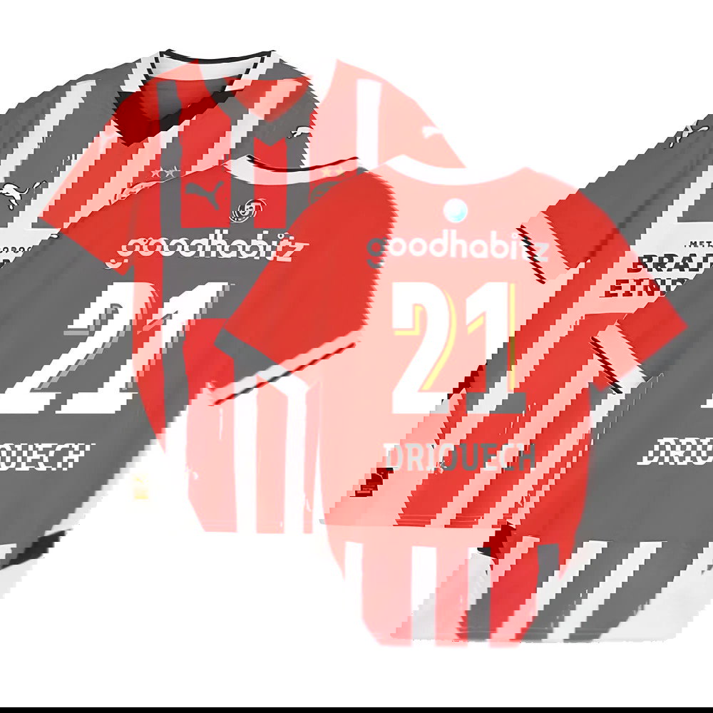 2024-2025 PSV Eindhoven Home Shirt (Kids) (Driouech 21)