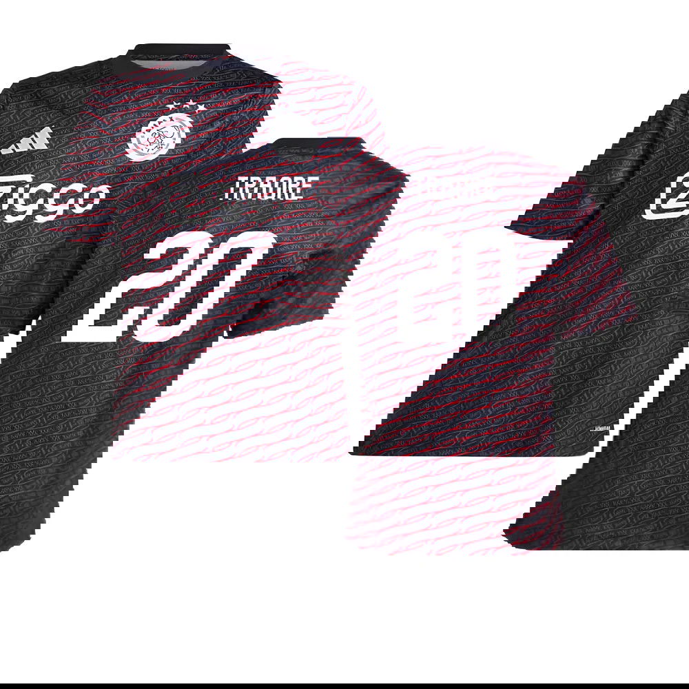 2024-2025 Ajax Pre Match Shirt (Black) - Kids (Traore 20)