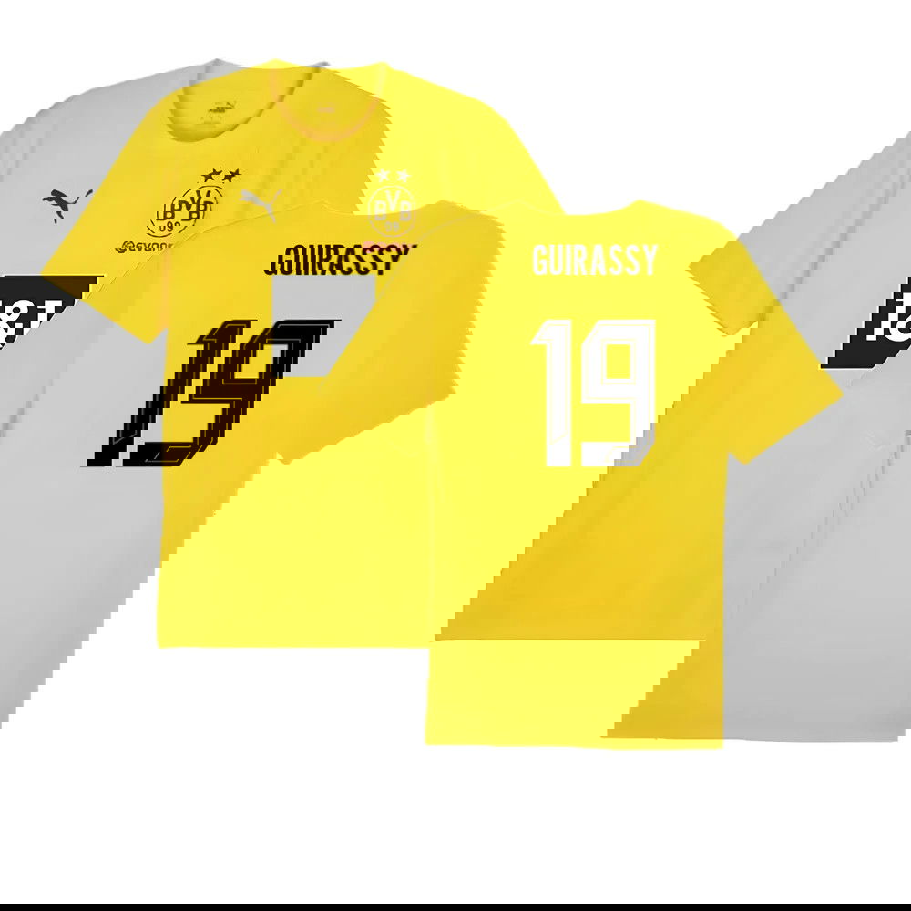 2024-2025 Borussia Dortmund Training Shirt (Yellow) (Guirassy 19)