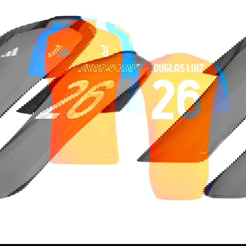 2024-2025 Juventus Training Jersey (Orange) (Douglas Luiz 26)
