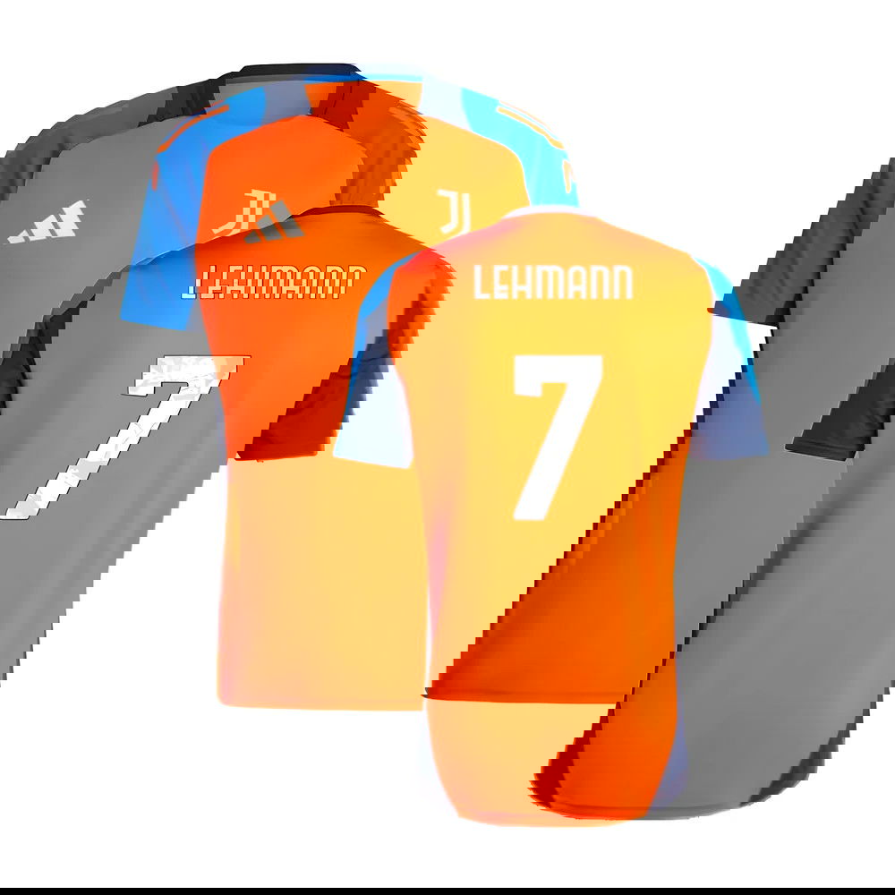 2024-2025 Juventus Training Jersey (Orange) (Lehmann 7)