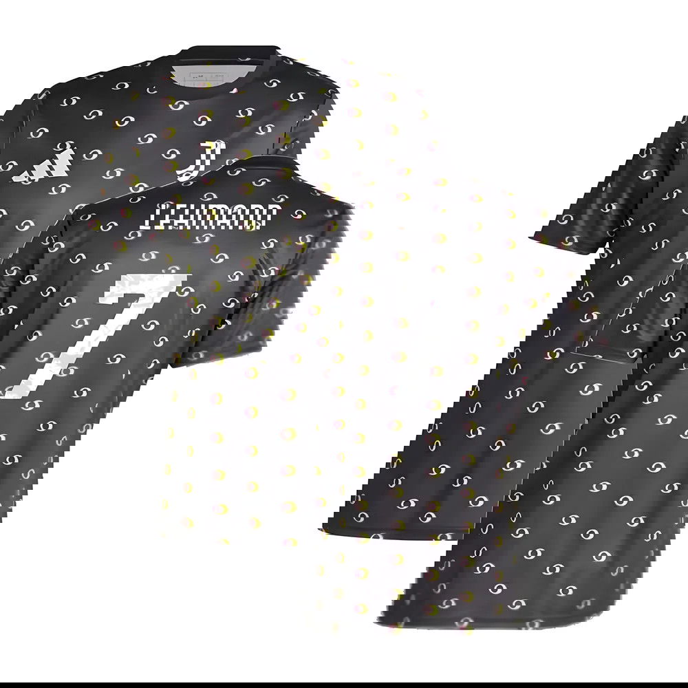 2024-2025 Juventus Pre-Match Shirt (Black) (Lehmann 7)