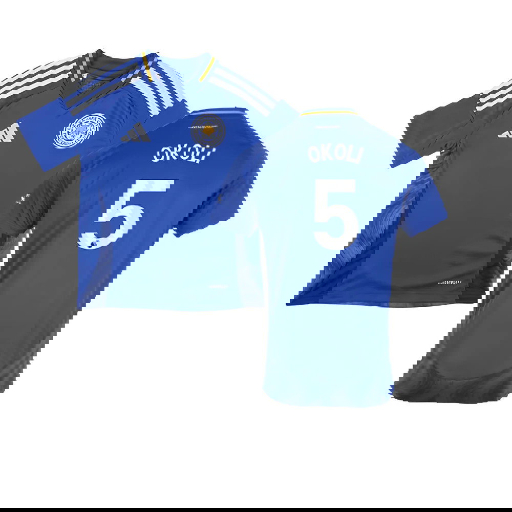 2024-2025 Leicester City Home Shirt (Kids) (Okoli 5)