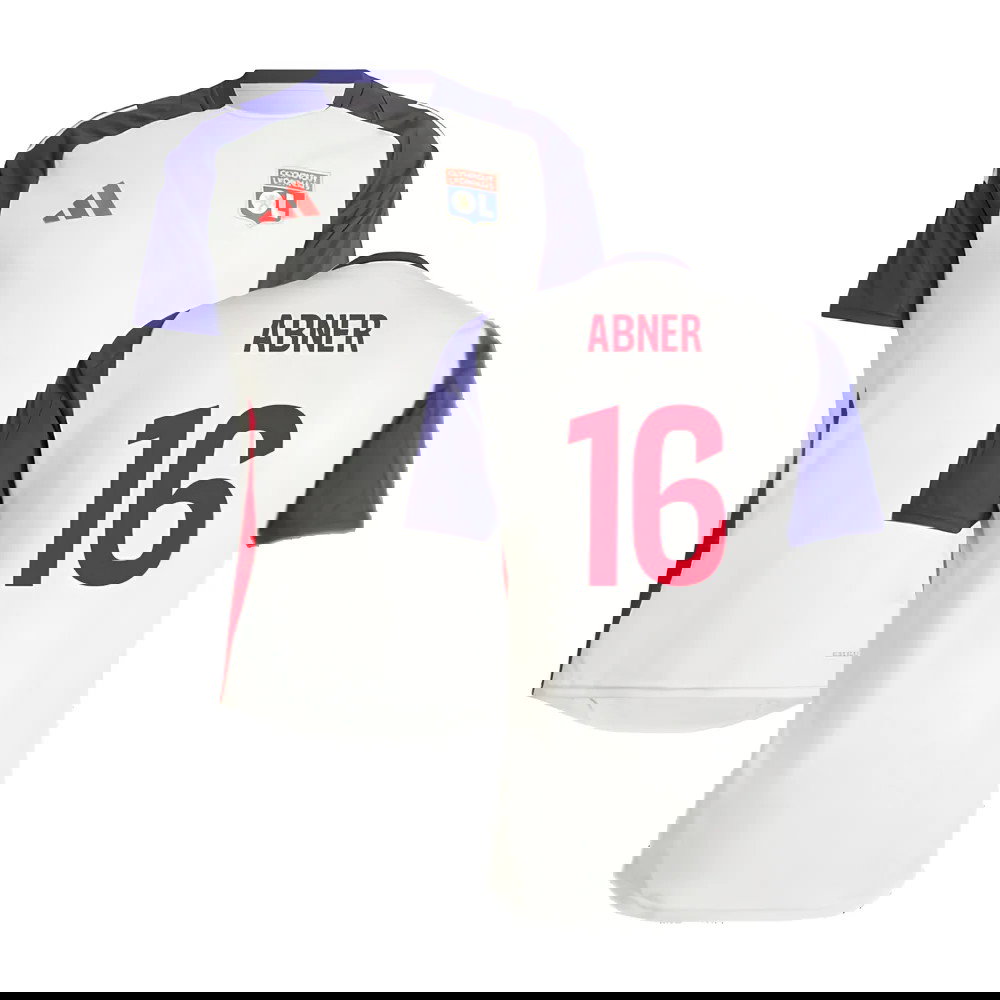 2024-2025 Olympique Lyon Training Jersey (White Tint) (Abner 16)
