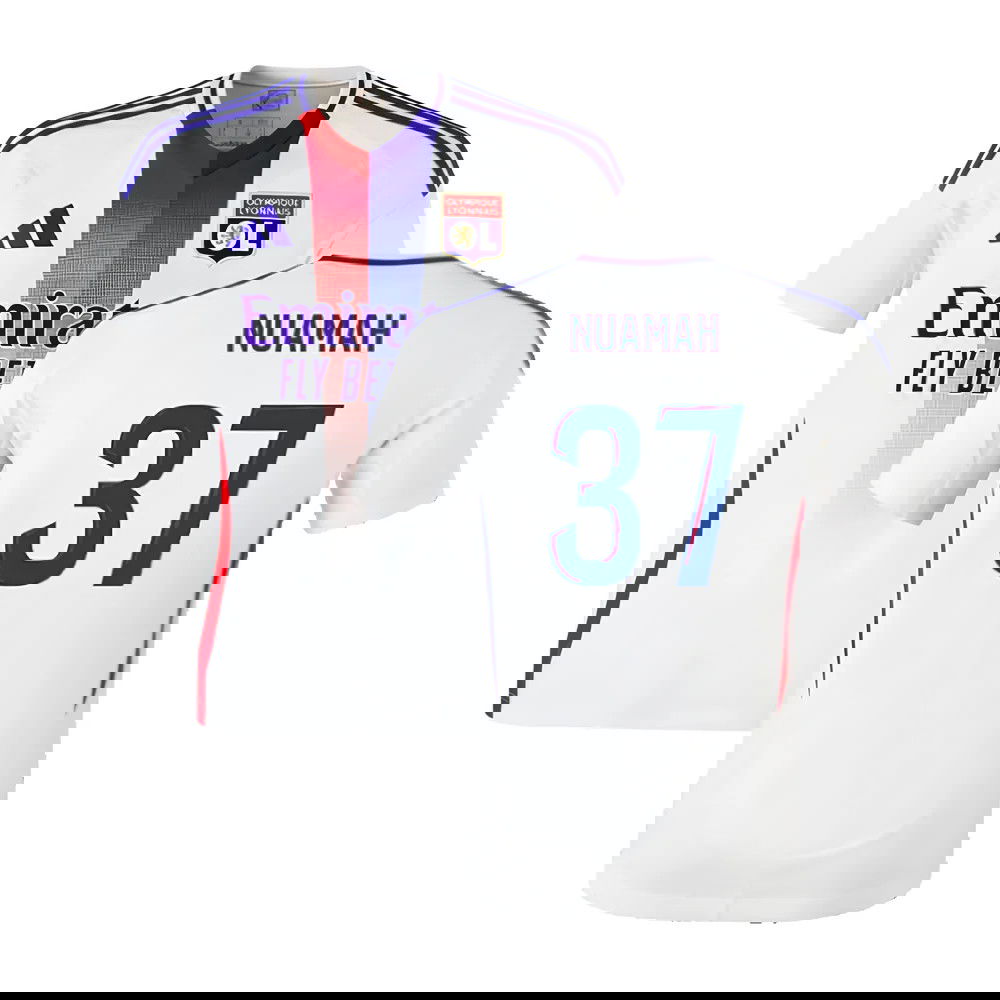 2024-2025 Olympique Lyon Home Shirt (Nuamah 37)