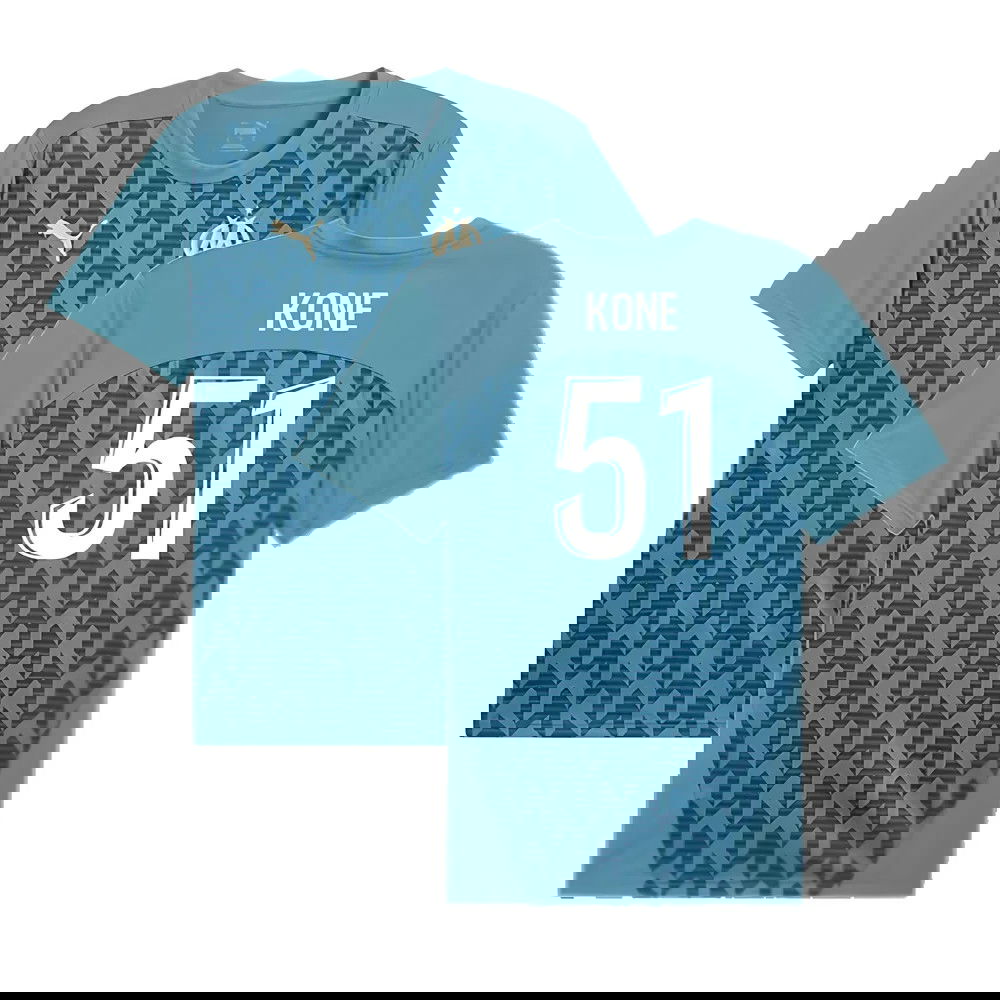 2024-2025 Marseille Pre-Match Shirt (Bold Blue) (Kone 51)