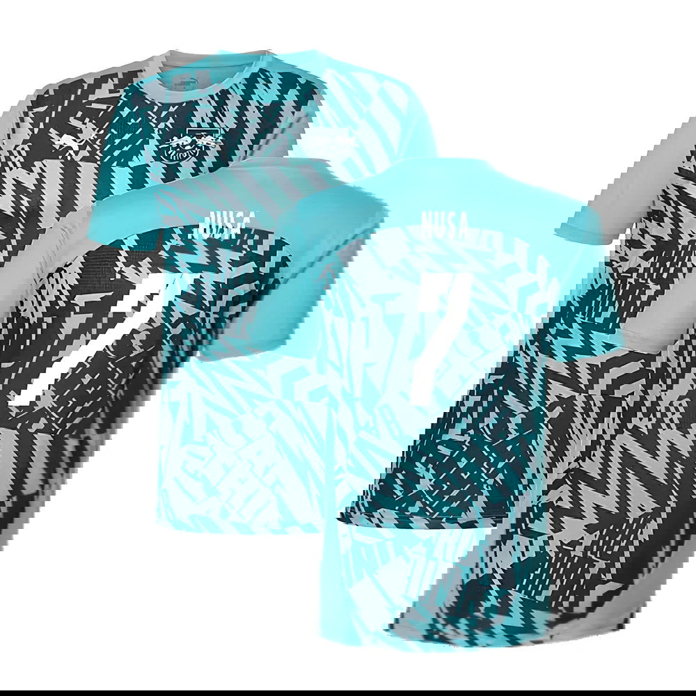 2024-2025 Red Bull Leipzig Pre-Match SS Shirt (Aqua) (Nusa 7)