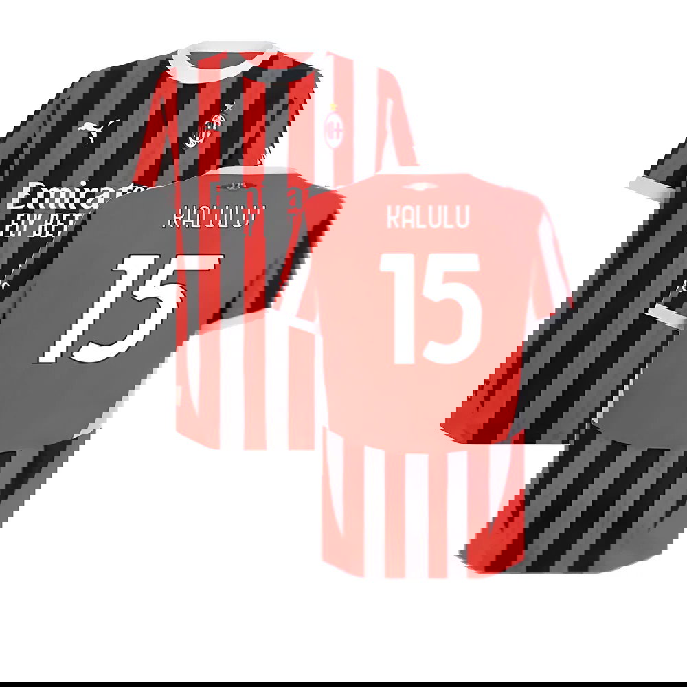 2024-2025 AC Milan Home Authentic Shirt (Kalulu 15)