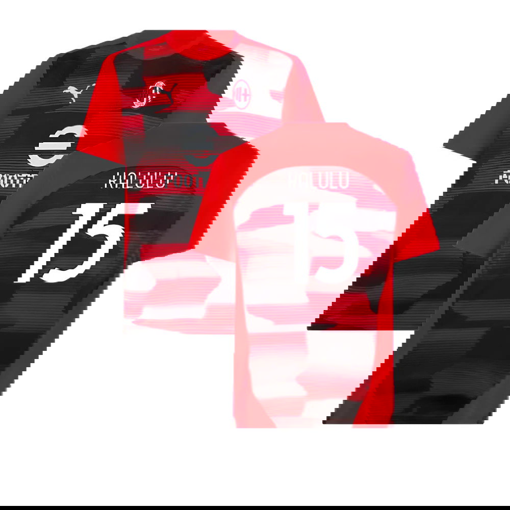 2024-2025 AC Milan Prematch SS Shirt (Red) (Kalulu 15)