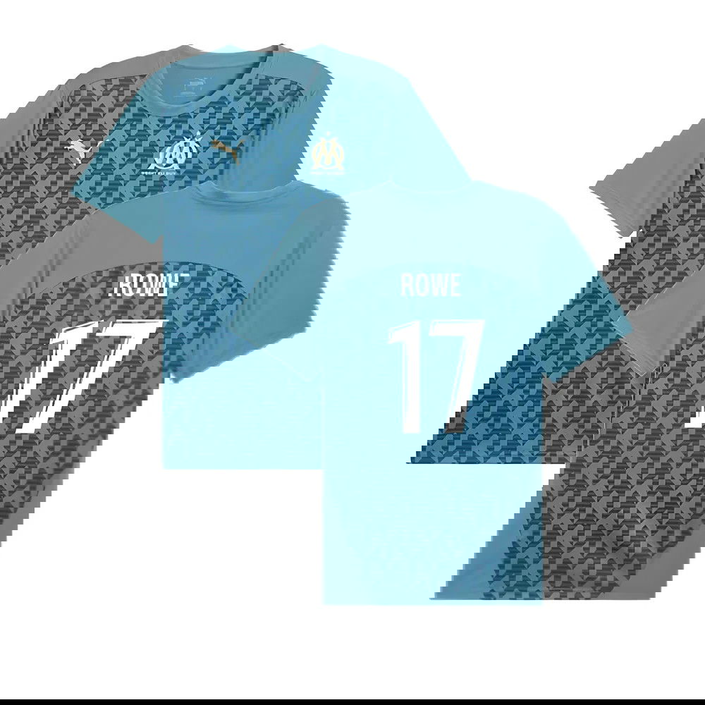 2024-2025 Marseille Pre-Match Shirt (Bold Blue) (Rowe 17)