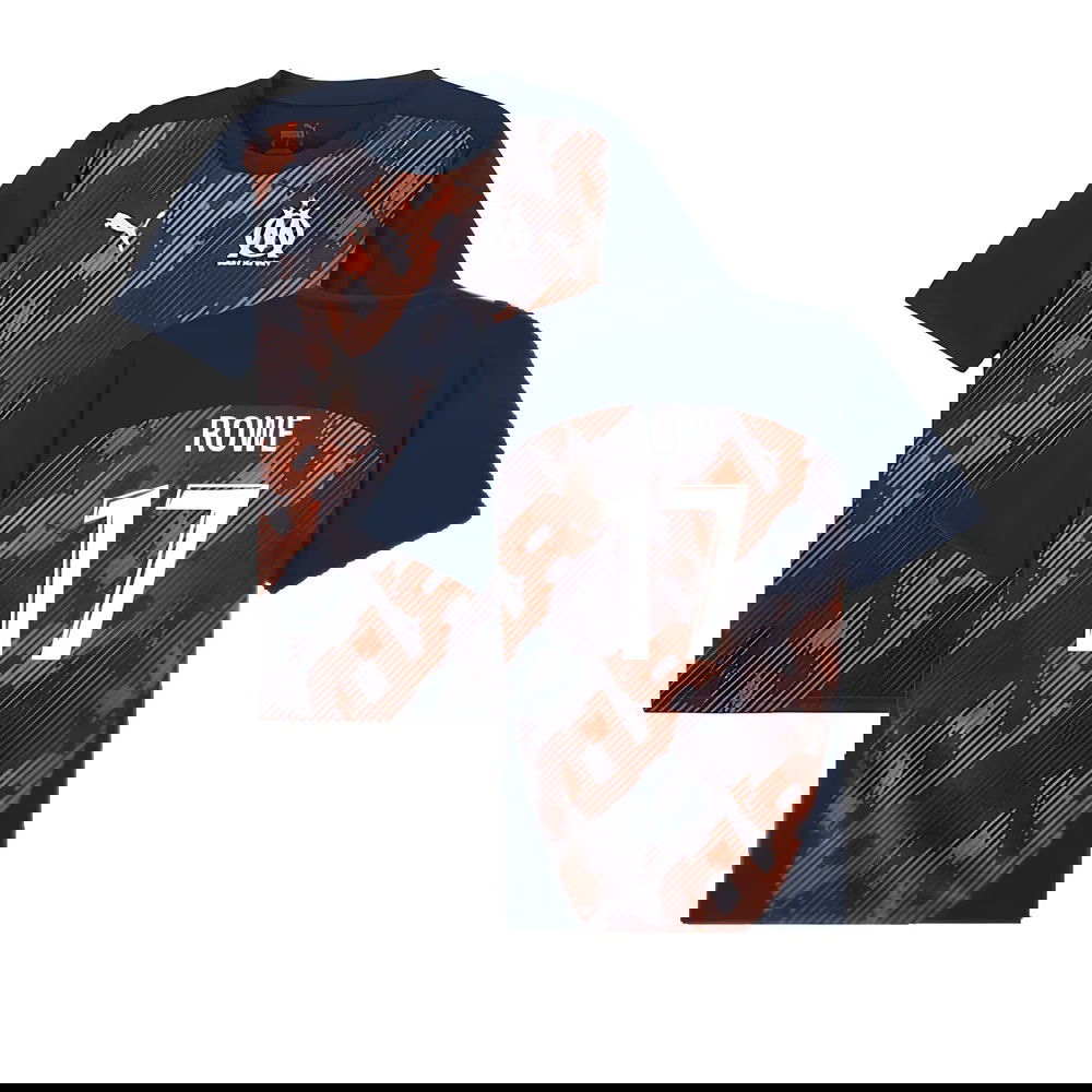 2024-2025 Marseille Pre-Match Shirt (Club Navy) (Rowe 17)