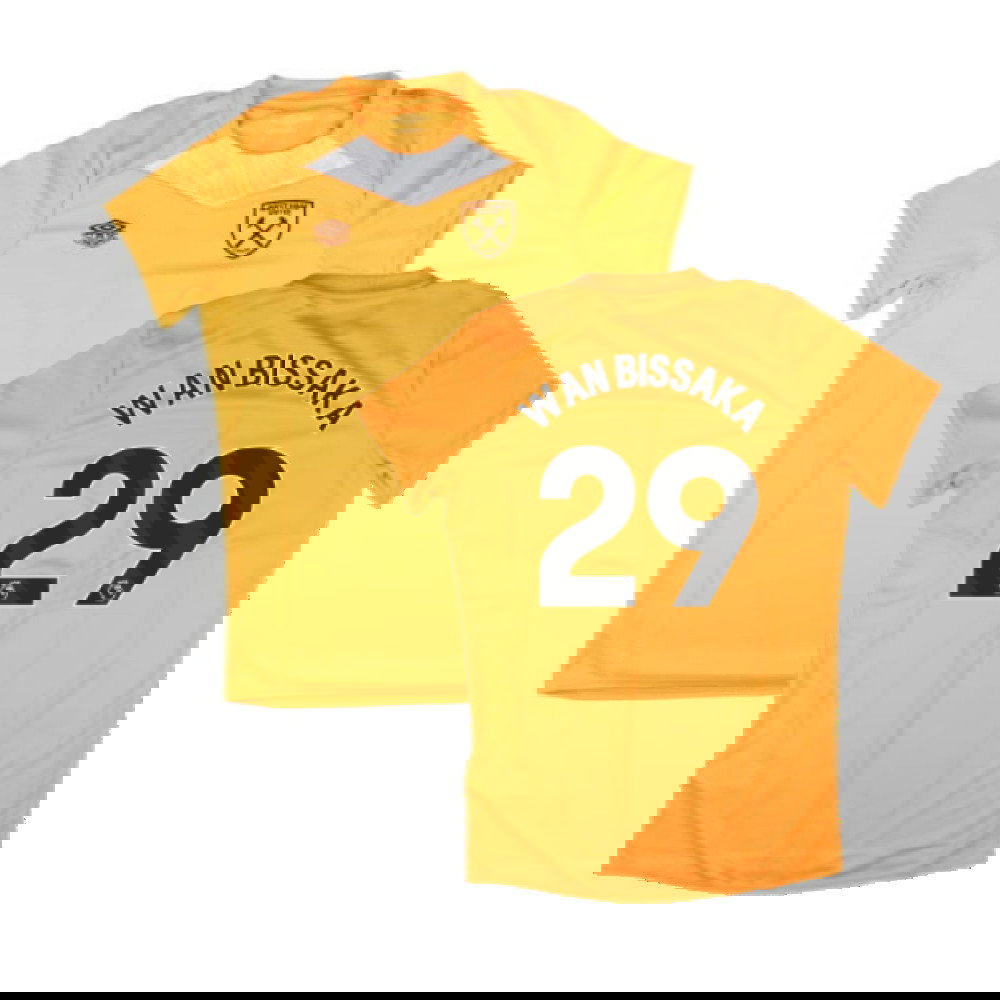 2024-2025 West Ham Training Jersey (Orange) - Kids (Wan Bissaka 29)