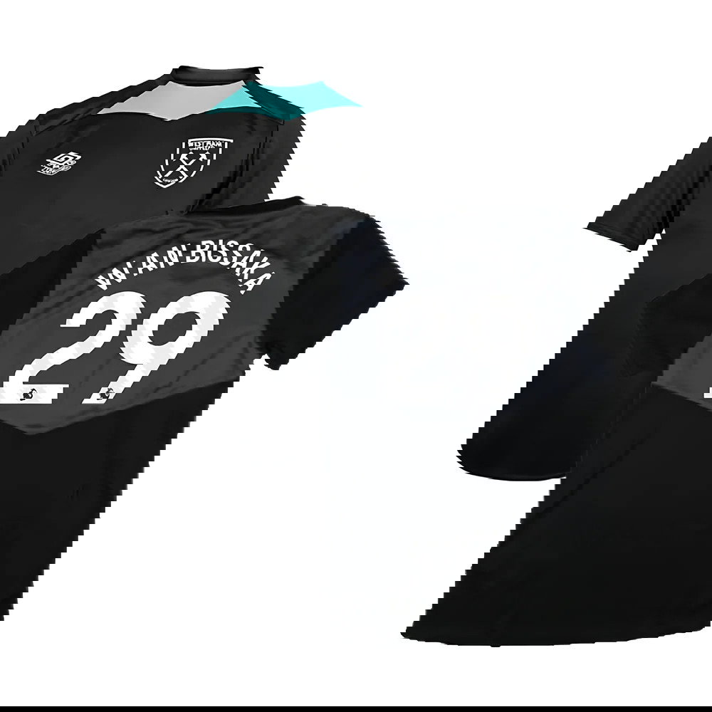 2024-2025 West Ham Training Jersey (Black) - Kids (Wan Bissaka 29)