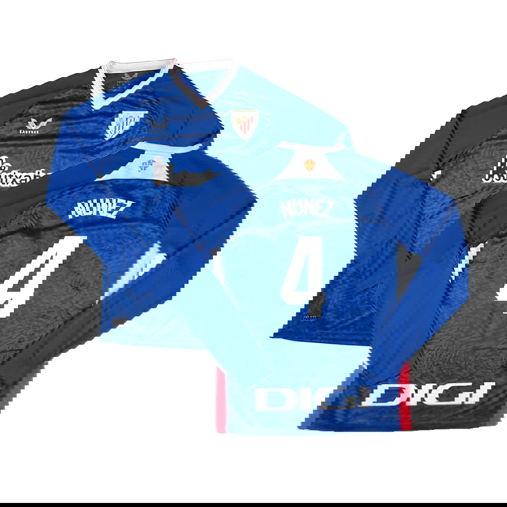 2024-2025 Athletic Bilbao Long Sleeve Away Shirt (Nunez 4)