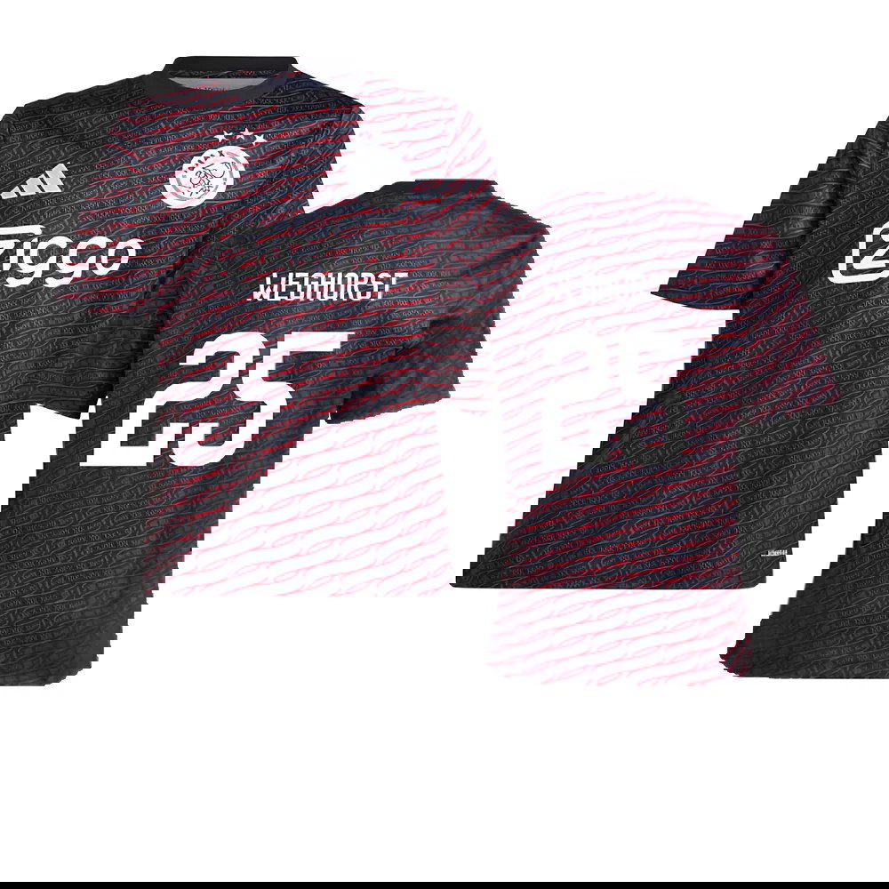 2024-2025 Ajax Pre Match Shirt (Black) - Kids (Weghorst 25)