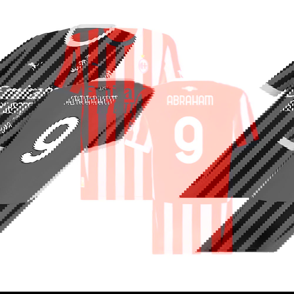 2024-2025 AC Milan Home Shirt (Womens) (Abraham 9)