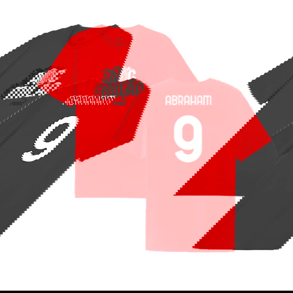 2024-2025 AC Milan ftblCulture Tee (Red) (Abraham 9)