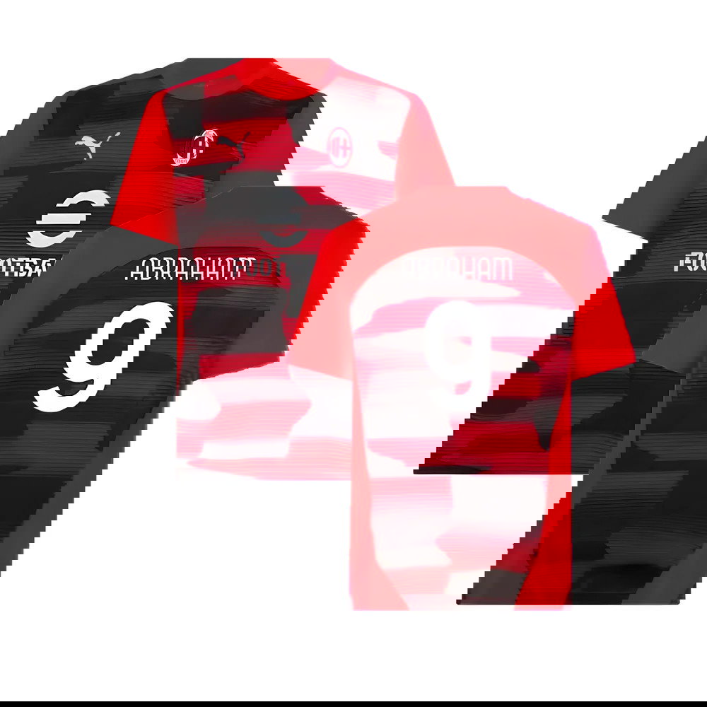 2024-2025 AC Milan Prematch SS Shirt (Red) (Abraham 9)