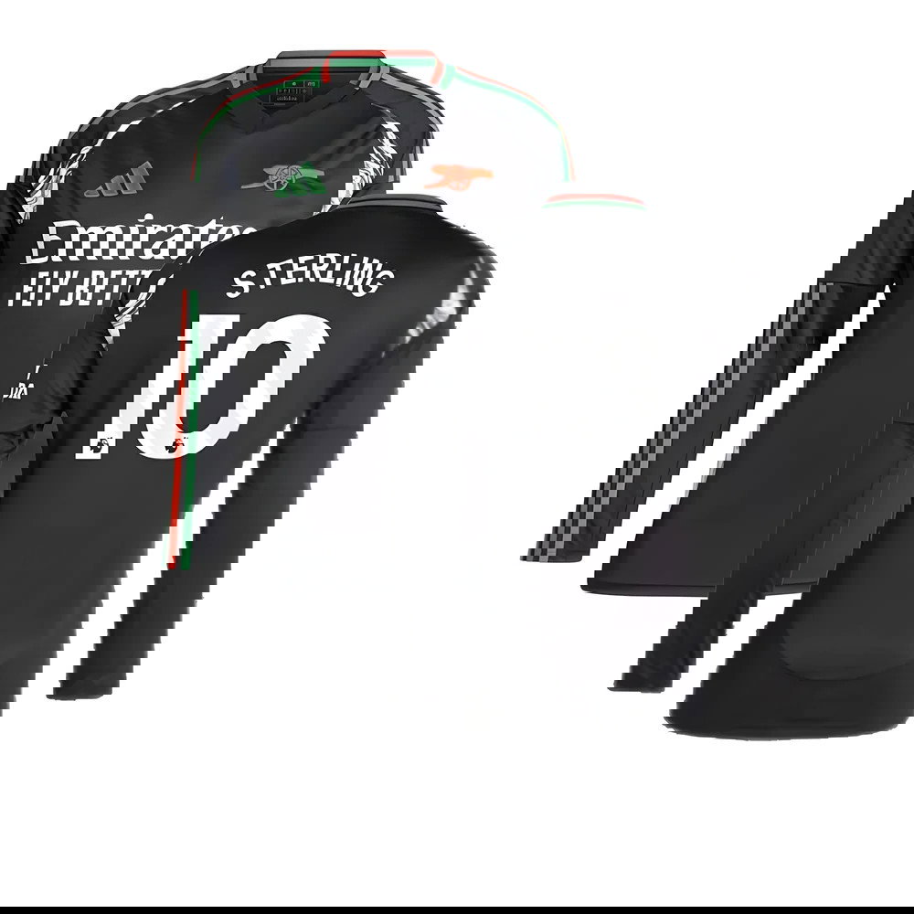 2024-2025 Arsenal Away Long Sleeve Shirt (Sterling 10)