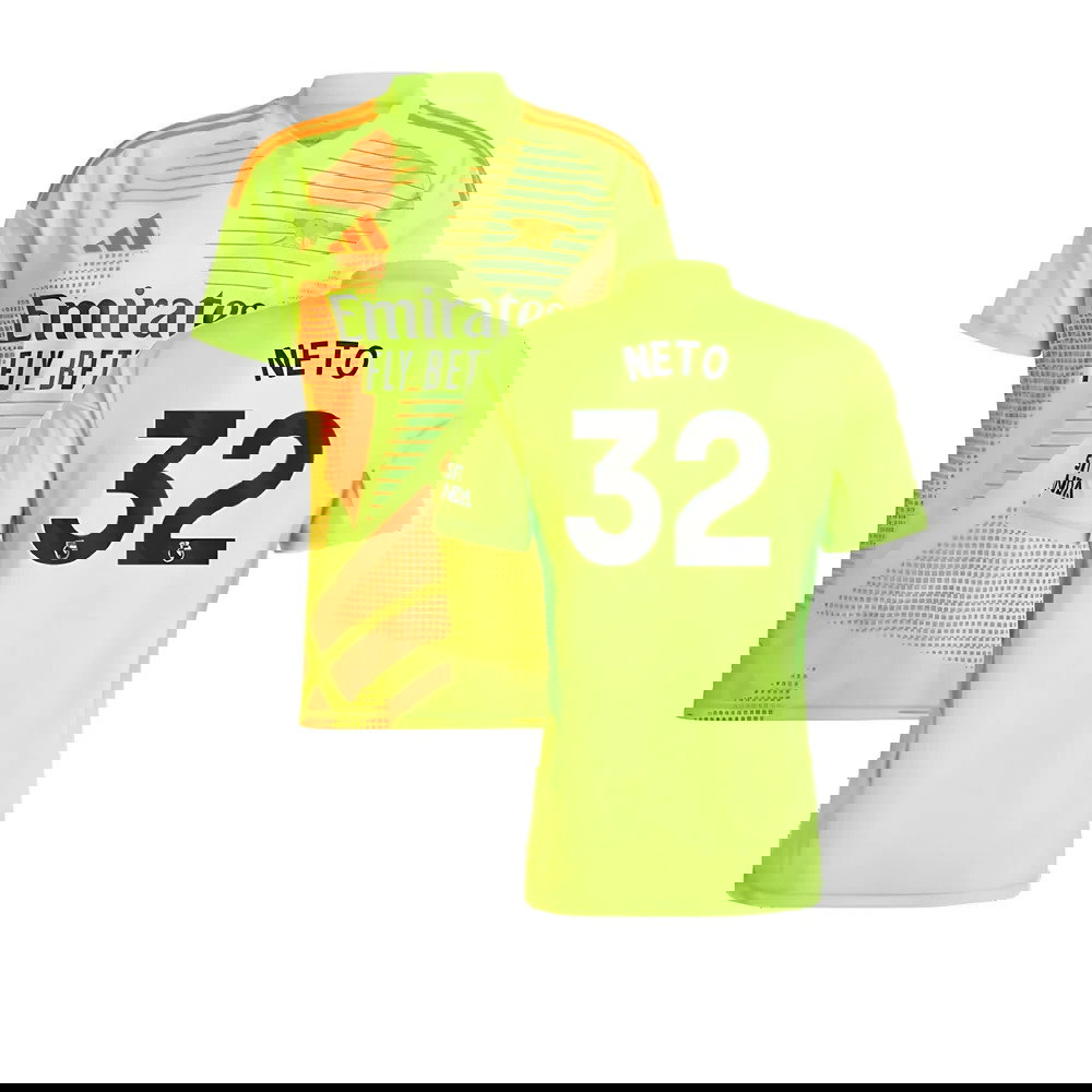2024-2025 Arsenal Home Goalkeeper Shirt (Yellow) (Neto 32)