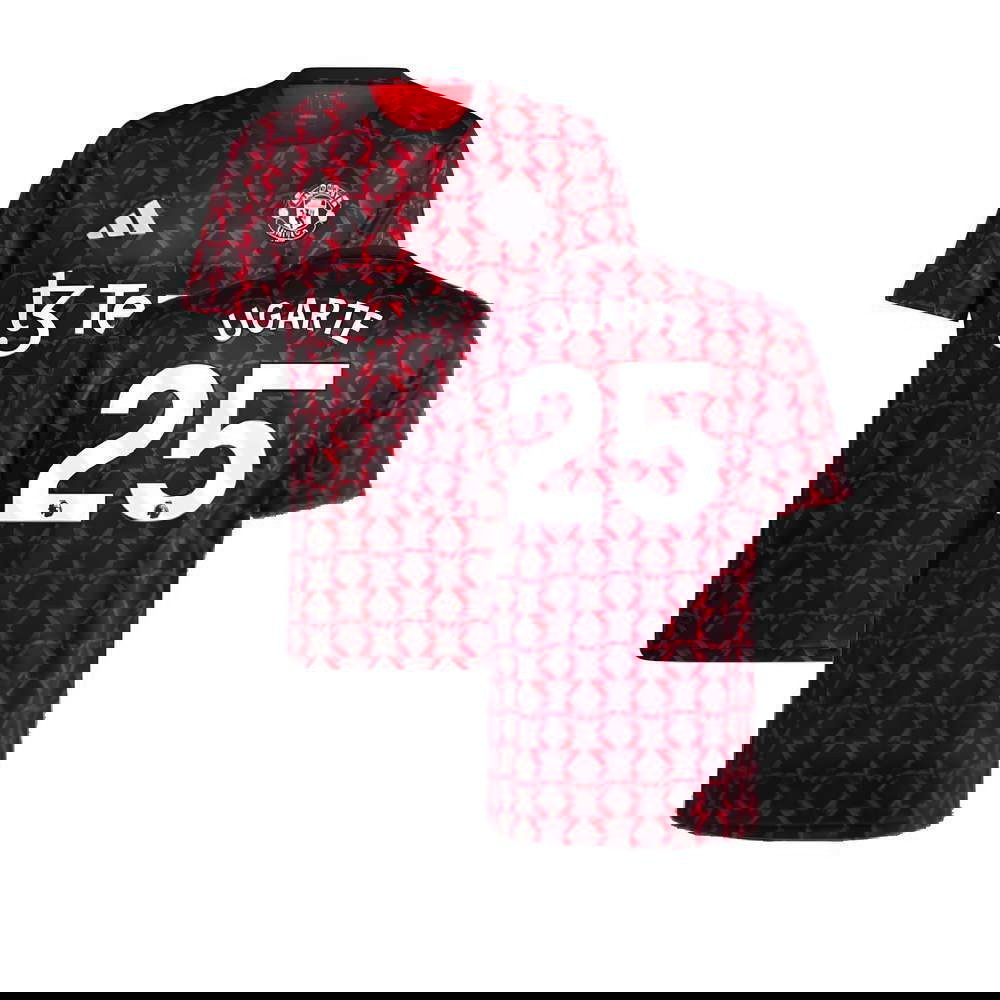 2024-2025 Man Utd Pre-Match Shirt (Black) (Ugarte 25)