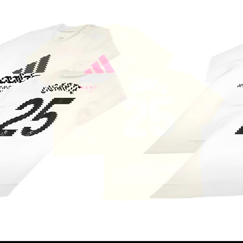 2024-2025 Man Utd SZN Graphic Tee (Cream White) (Ugarte 25)